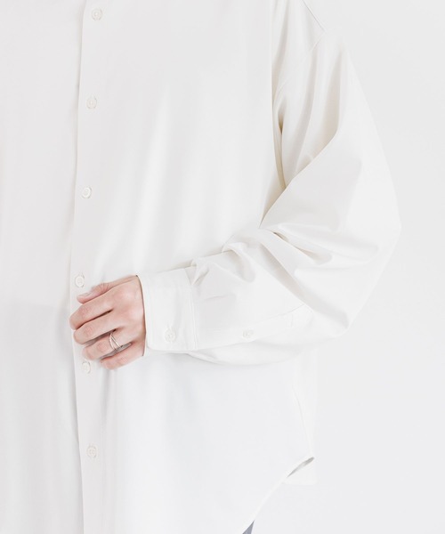 RAGEBLUE（レイジブルー）の「【LUXURY+EASY】LOOSE FLOWER EMBROIDERY SHIRTS /ラグイージーフラワー刺繍シャツ（シャツ/ブラウス・メンズ・ホワイト/ブラック/ブラウン/グレー・SMALL/MEDIUM/LARGE）」の5枚目の写真