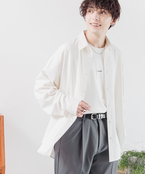 RAGEBLUE（レイジブルー）の「【LUXURY+EASY】LOOSE FLOWER EMBROIDERY SHIRTS /ラグイージーフラワー刺繍シャツ（シャツ/ブラウス・メンズ・ホワイト/ブラック/ブラウン/グレー・SMALL/MEDIUM/LARGE）」の12枚目の写真