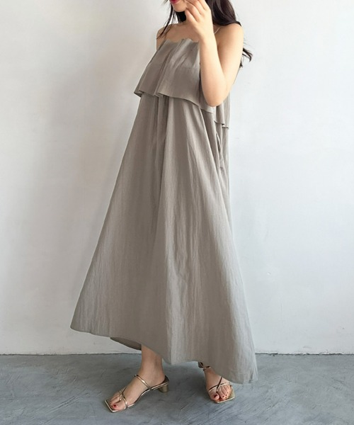 【セール】シェルデザインキャミソールワンピース（ワンピース）｜Olu.（オルドット）