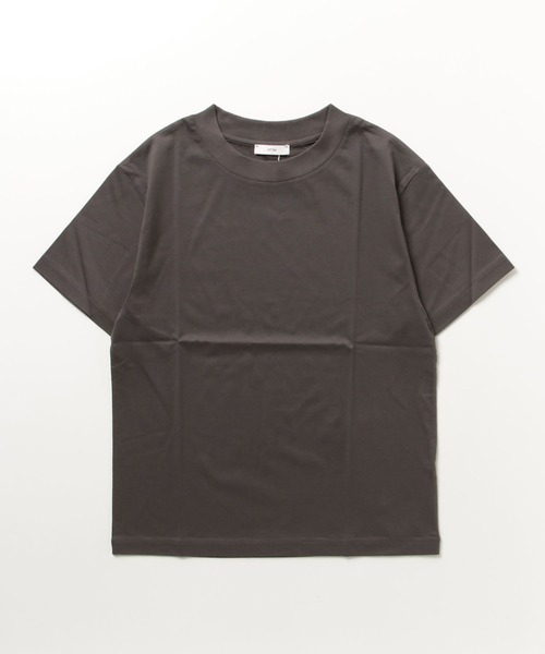 ATON（エイトン）の「ATON (エイトン) SUVIN60/2  CREWNECK T-SHIRT /クルーネックTシャツ（Tシャツ/カットソー・レディース・ブラック/チャコール/その他/ホワイト・2/1）」の19枚目の写真