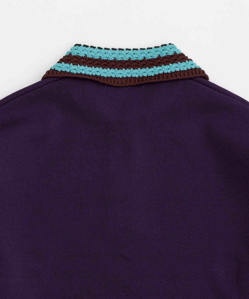 トップス Double-Face Crochet Collar Knit Polo MAISON SPECIAL（メゾンスペシャル）の「《UNISEX》Prime-Over Double