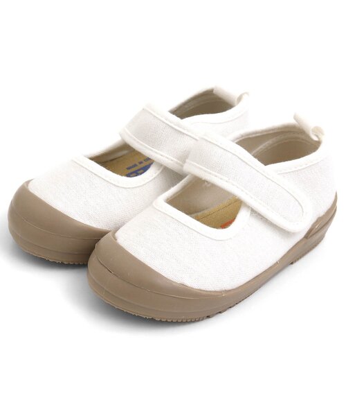 BREEZE（ブリーズ）の「上履き（スリッポン・キッズ・ベージュ/チャコール/イエロー/ブルー・14/15 /16/17/18/19）」の3枚目の写真