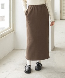 【ママサイズ】ウエストゴム スリット入り タイトスカート