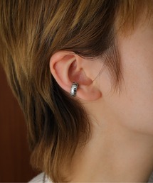 ORLEAN（オルレアン）の「金属アレルギー対応 デザインカットフープイヤーカフ 両耳用 サージカルステンレス（イヤーカフ）」