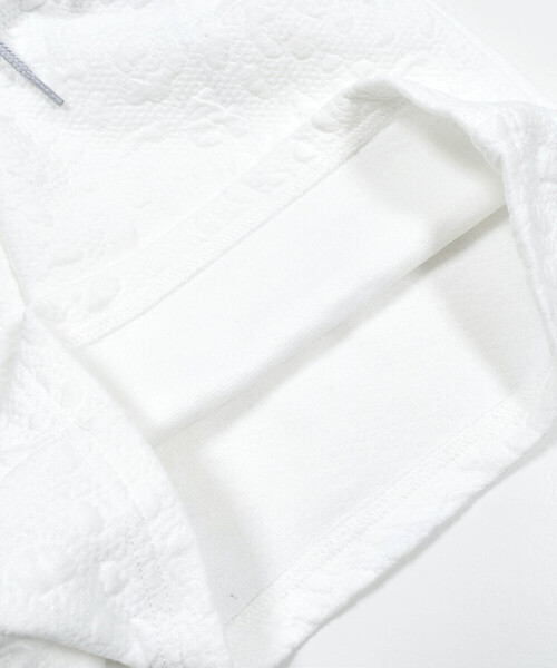 ZIDDY（ジディ）の「【 ニコ☆プチ 掲載 】ヒョウ柄ジャガードトレーナー&ショートパンツセット(130~160cm)（セットアップ・キッズ・ブラック/ホワイト・160cm/140cm/130cm/150cm）」の7枚目の写真