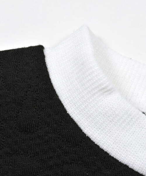 ZIDDY（ジディ）の「【 ニコ☆プチ 掲載 】ヒョウ柄ジャガードトレーナー&ショートパンツセット(130~160cm)（セットアップ・キッズ・ブラック/ホワイト・160cm/140cm/130cm/150cm）」の18枚目の写真