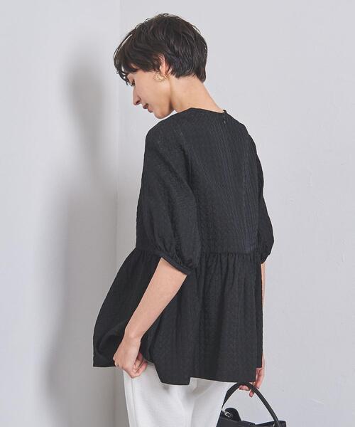 本日出品終了✨極美品✨ ユナイテッドアローズ ジャカード ペプラム ブラウス④ UNITED ARROWS（ユナイテッドアローズ）の「ACE/P ジャカード
