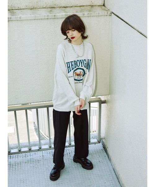 jouetie(ジュエティ)の「ワイドタックパンツ(その他パンツ・レディース・グレー/ブラック/ボルドー・MEDIUM)」の13枚目の写真