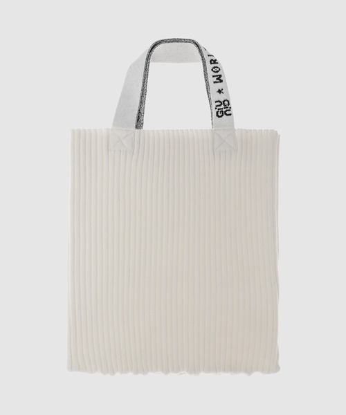 GIU GIU(ジウジウ)の「NONNA PETIT SAC(エコバッグ/サブバッグ・レディース・ピンクベージュ/ブラック/ライトグリーン/その他/アイボリー/ホワイト系その他・ONE SIZE)」の2枚目の写真