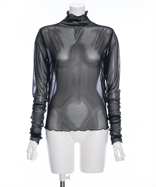 clear（クリア）の「×シアーインナーカットソー≪2024SS≫（Tシャツ/カットソー・レディース・グレー/オフホワイト/ブラック・F）」の10枚目の写真