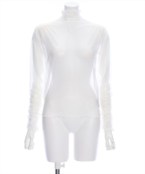 clear（クリア）の「×シアーインナーカットソー≪2024SS≫（Tシャツ/カットソー・レディース・グレー/オフホワイト/ブラック・F）」の11枚目の写真