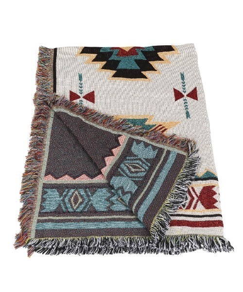 DULTON（ダルトン）の「JACQUARD MULTI CLOTH L/ ジャカード マルチクロス ブランケット L（ブランケット・メンズ・C/E/J/N/V/イエロー系/グリーン系・LARGE）」の14枚目の写真