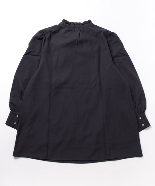 alotta(アロッタ)の「ふんわり裏起毛ボウタイチュニック(チュニック・レディース・ホワイト/ダークネイビー・LL/L/M/3L)」の6枚目の写真