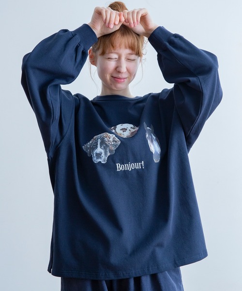 Universal Style Wear（ユニバーサルスタイルウェア）の「Universal Style Wear パロディ Tシャツ（Tシャツ/カットソー・メンズ・ベビーピンク/ネイビー/オフホワイト/チャコールグレー・LARGE/X-LARGE/MEDIUM）」の8枚目の写真