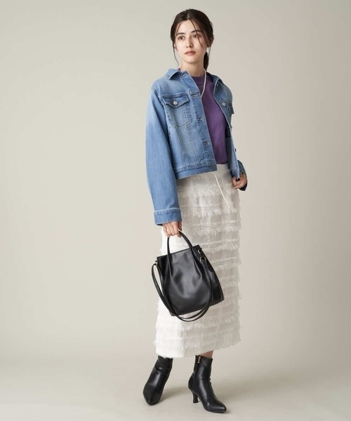 a.v.v(アーヴェヴェ)の「シンプルミニショルダー(ショルダーバッグ・レディース・ブラック/ブラウン/ライトグレー・38)」の6枚目の写真