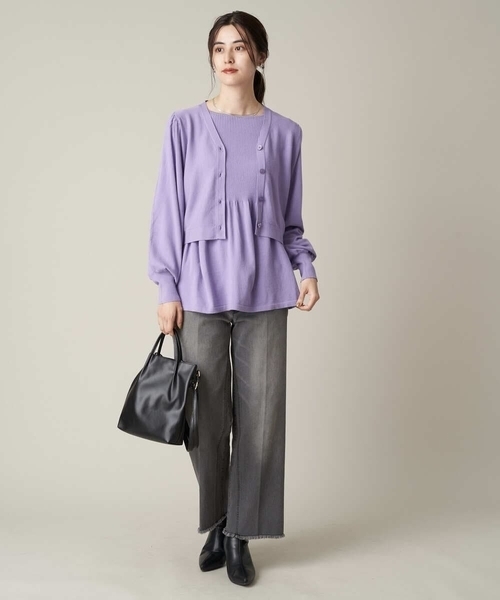 a.v.v(アーヴェヴェ)の「シンプルミニショルダー(ショルダーバッグ・レディース・ブラック/ブラウン/ライトグレー・38)」の7枚目の写真