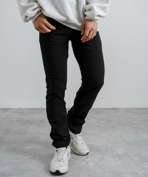 Rocky Monroe(ロッキーモンロー)の「強ストレッチ(twill weave) 裏起毛 6ポケットスキニーパンツ 無地/グレンチェック(チノパンツ・メンズ・チャコールグレー/オフホワイト/ブラック/カーキ/ベージュ/ネイビー・M/L/LL)」の11枚目の写真