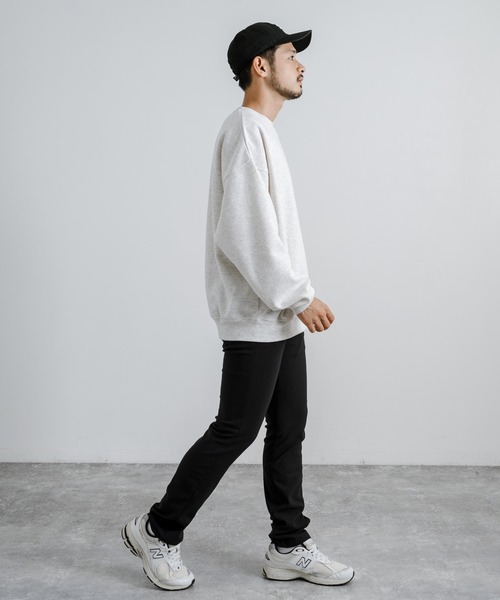 Rocky Monroe(ロッキーモンロー)の「強ストレッチ(twill weave) 裏起毛 6ポケットスキニーパンツ 無地/グレンチェック(チノパンツ・メンズ・チャコールグレー/オフホワイト/ブラック/カーキ/ベージュ/ネイビー・M/L/LL)」の14枚目の写真