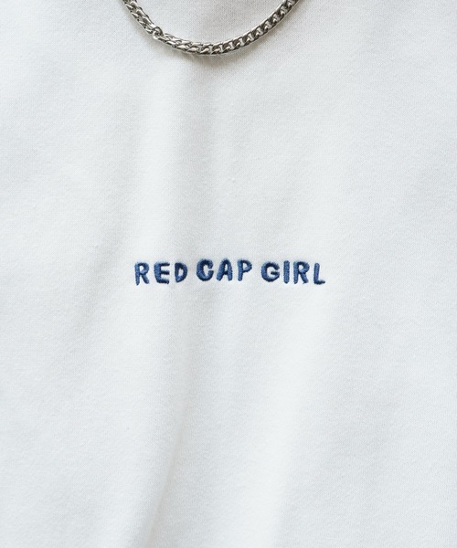 Red Cap Girl（レッドキャプガール）の「【RED CAP GIRL】イラストバックプリント刺繍 裏起毛プルオーバースウェット（スウェット・メンズ・グレー/ネイビー/チャコールグレー/カーキ/ホワイト/ブラック系その他/グレー系その他/ホワイト系その他・M/L）」の10枚目の写真