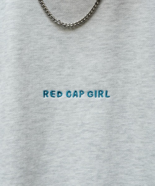 Red Cap Girl（レッドキャプガール）の「【RED CAP GIRL】イラストバックプリント刺繍 裏起毛プルオーバースウェット（スウェット・メンズ・グレー/ネイビー/チャコールグレー/カーキ/ホワイト/ブラック系その他/グレー系その他/ホワイト系その他・M/L）」の14枚目の写真