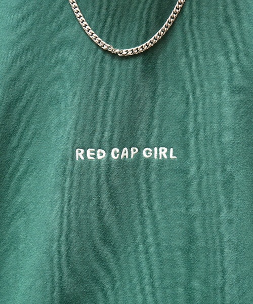 Red Cap Girl（レッドキャプガール）の「【RED CAP GIRL】イラストバックプリント刺繍 裏起毛プルオーバースウェット（スウェット・メンズ・グレー/ネイビー/チャコールグレー/カーキ/ホワイト/ブラック系その他/グレー系その他/ホワイト系その他・M/L）」の18枚目の写真
