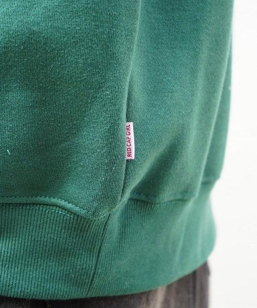 Red Cap Girl（レッドキャプガール）の「【RED CAP GIRL】イラストバックプリント刺繍 裏起毛プルオーバースウェット（スウェット・メンズ・グレー/ネイビー/チャコールグレー/カーキ/ホワイト/ブラック系その他/グレー系その他/ホワイト系その他・M/L）」の20枚目の写真