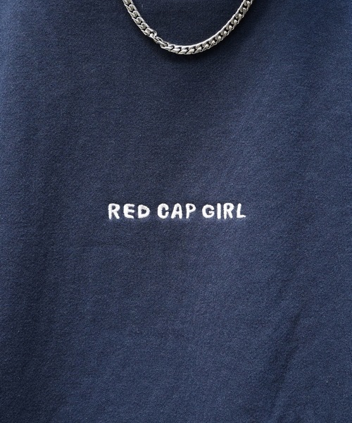 Red Cap Girl（レッドキャプガール）の「【RED CAP GIRL】イラストバックプリント刺繍 裏起毛プルオーバースウェット（スウェット・メンズ・グレー/ネイビー/チャコールグレー/カーキ/ホワイト/ブラック系その他/グレー系その他/ホワイト系その他・M/L）」の22枚目の写真