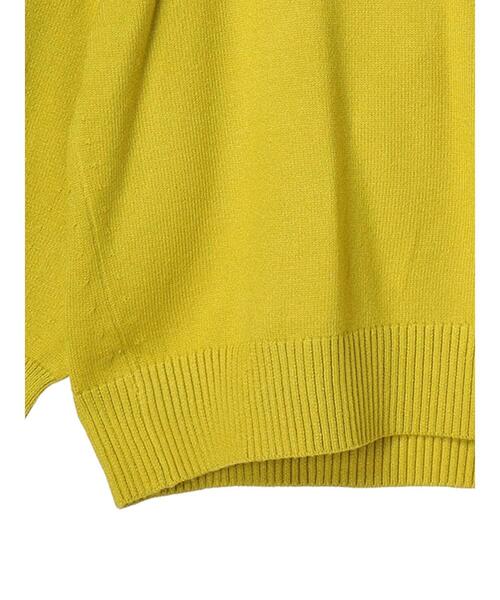 AMERICAN HOLIC（アメリカンホリック）の「バイパチ袖ボリュームニットプルオーバー（ニット/セーター・レディース・アイボリー/ブラック/ブルー/イエロー/ライトグレー系2/レッド・M/L）」の14枚目の写真