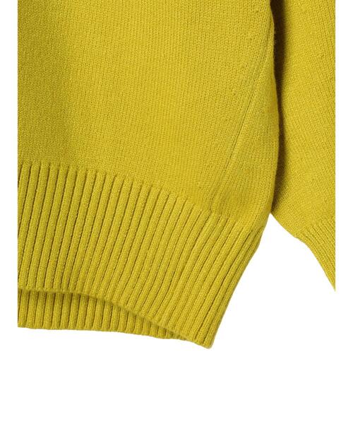 AMERICAN HOLIC（アメリカンホリック）の「バイパチ袖ボリュームニットプルオーバー（ニット/セーター・レディース・アイボリー/ブラック/ブルー/イエロー/ライトグレー系2/レッド・M/L）」の16枚目の写真