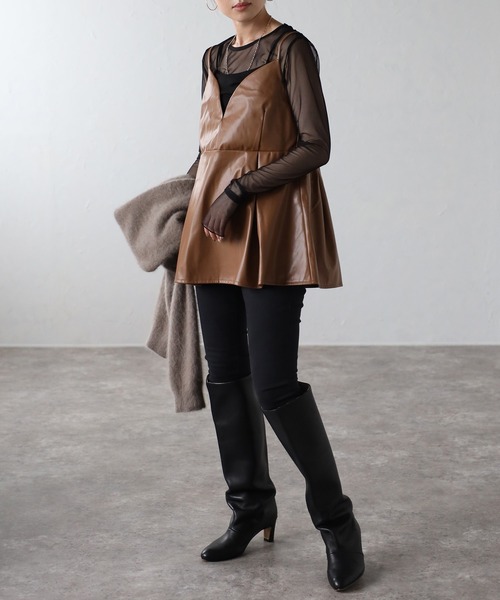 くまぽさま用 日時指定 Bibiy. CHLOE ペプラムビスチェ キャミソール SHIPS｜*<手洗い可能>ラメ ペプラム キャミソール 24SS