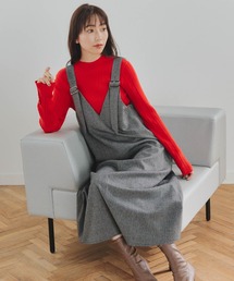 ストレッチピーチ起毛ジャンスカ≪洗濯機で洗える≫