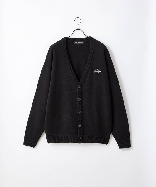 Kappa（カッパ）の「Kappa / カッパ 別注 オーバーサイズ ボリュームニットルーズカーディガン（カーディガン/ボレロ・メンズ・ブラック/ダークグレー/モカ/グレイッシュベージュ/グレイッシュブルー・M/L）」の6枚目の写真