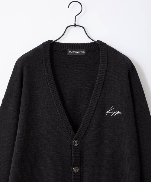 Kappa（カッパ）の「Kappa / カッパ 別注 オーバーサイズ ボリュームニットルーズカーディガン（カーディガン/ボレロ・メンズ・ブラック/ダークグレー/モカ/グレイッシュベージュ/グレイッシュブルー・M/L）」の8枚目の写真