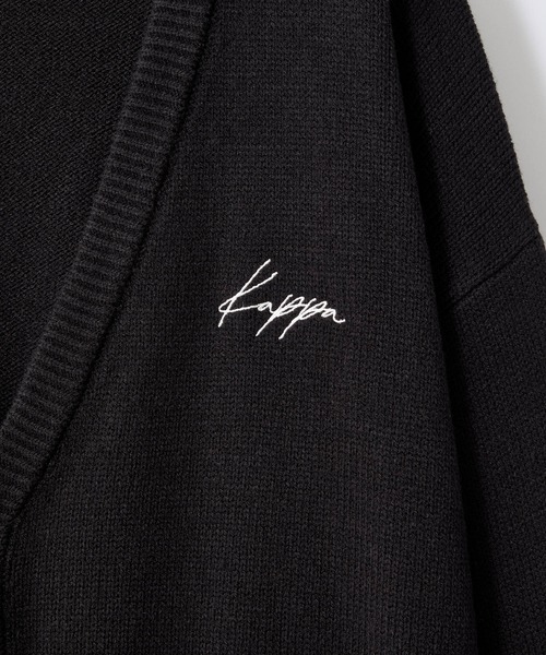 Kappa（カッパ）の「Kappa / カッパ 別注 オーバーサイズ ボリュームニットルーズカーディガン（カーディガン/ボレロ・メンズ・ブラック/ダークグレー/モカ/グレイッシュベージュ/グレイッシュブルー・M/L）」の11枚目の写真