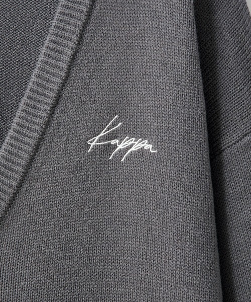Kappa（カッパ）の「Kappa / カッパ 別注 オーバーサイズ ボリュームニットルーズカーディガン（カーディガン/ボレロ・メンズ・ブラック/ダークグレー/モカ/グレイッシュベージュ/グレイッシュブルー・M/L）」の17枚目の写真