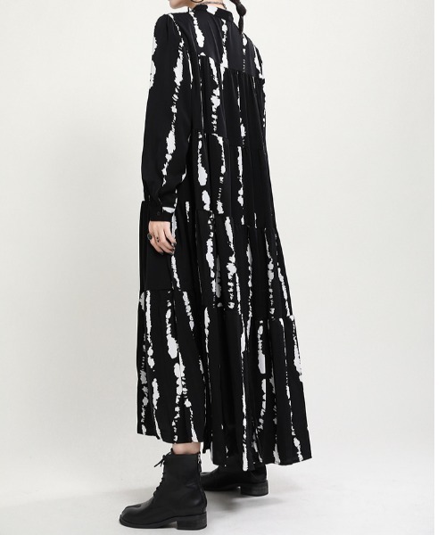 a lot of love（ア ロット オブ ラブ）の「インクモチーフワンピース（ワンピース・レディース・ブラック/ホワイト・FREE）」の9枚目の写真