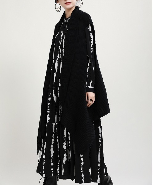 a lot of love（ア ロット オブ ラブ）の「インクモチーフワンピース（ワンピース・レディース・ブラック/ホワイト・FREE）」の10枚目の写真