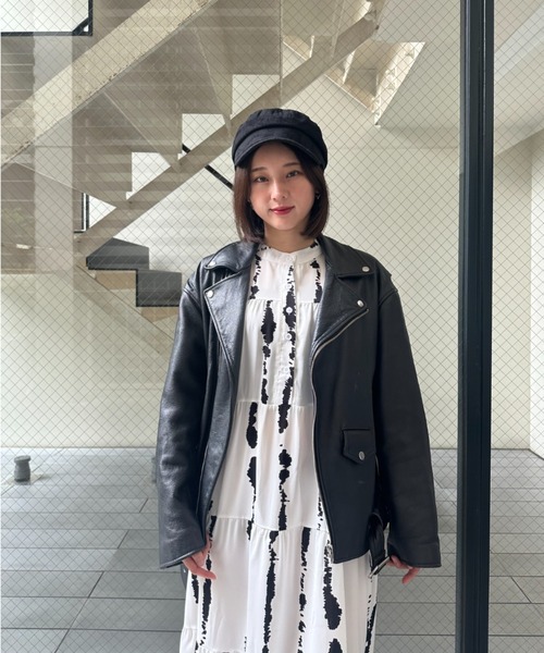 a lot of love（ア ロット オブ ラブ）の「インクモチーフワンピース（ワンピース・レディース・ブラック/ホワイト・FREE）」の22枚目の写真