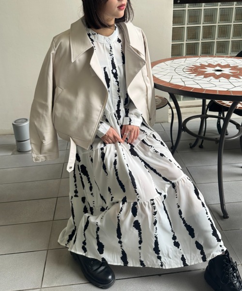 a lot of love（ア ロット オブ ラブ）の「インクモチーフワンピース（ワンピース・レディース・ブラック/ホワイト・FREE）」の16枚目の写真