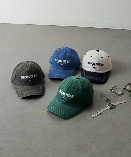 Dickies（ディッキーズ）の「Dickies　EX BIO WASH LOWCAP（キャップ・メンズ・ホワイト/ブルー/グリーン/ブラック・FREE）」の5枚目の写真