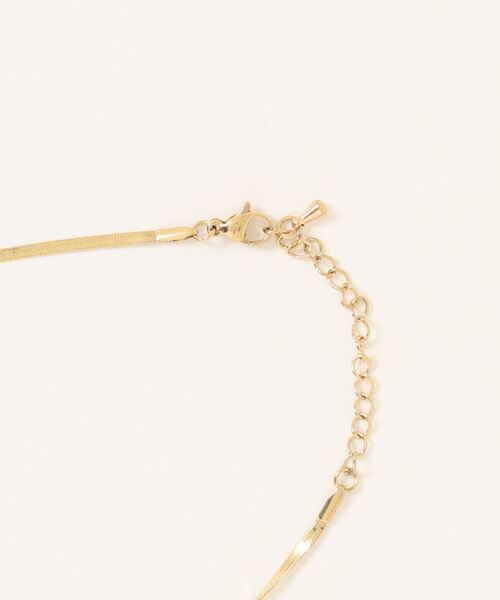 LOWRYS FARM(ローリーズファーム)の「ステンレスリボンネックレス 989813(ネックレス・レディース・シルバー/ゴールド・FREE)」の3枚目の写真