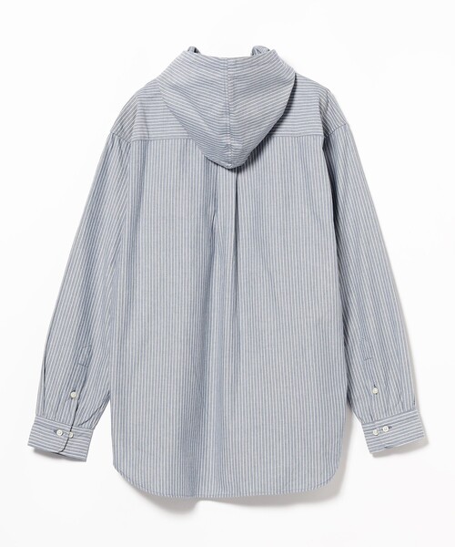 ts(s)（ティーエスエス）の「ts(s) / Pin Stripe Cotton Oxford Cloth Hooded Shirt（シャツ/ブラウス・メンズ・ブルー・2/1/3）」の5枚目の写真