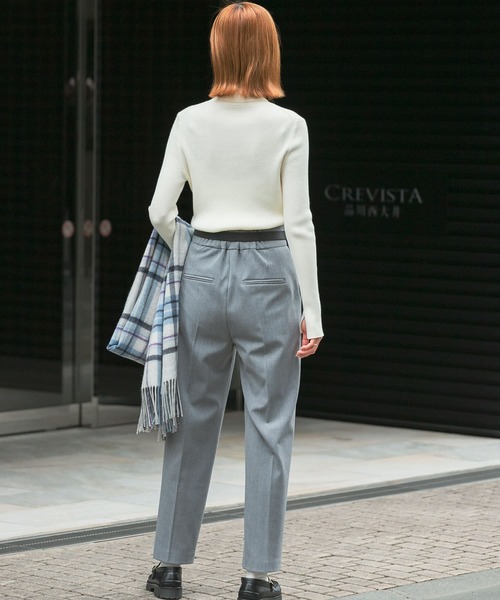URBAN RESEARCH ROSSO WOMEN(アーバンリサーチ ロッソ)の「ソフトサーモハイウエストストレッチパンツ(その他パンツ・レディース・グレー/ブラック・36/38)」の14枚目の写真