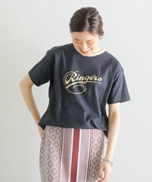 NOMBRE IMPAIR | クラシック天竺　リンガーズプリントTEE(Tシャツ/カットソー)