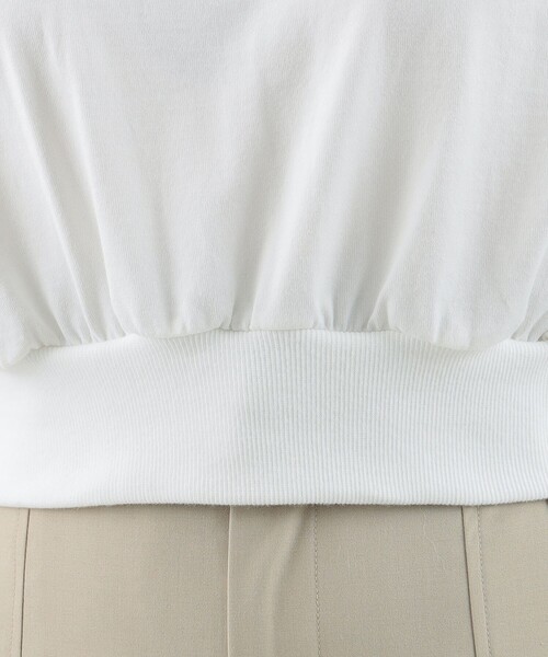 Ray BEAMS（レイビームス）の「Ray BEAMS / ハトメネック フレンチスリーブ Tシャツ（Tシャツ/カットソー・レディース・ブラック/ホワイト・ONE SIZE）」の17枚目の写真