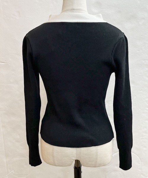 titty＆Co. PETIT（ティティアンドコープティ）の「【titty&Co.PETIT】リボンリブニットトップス（ニット/セーター・レディース・ブラック/ホワイト・FREE）」の18枚目の写真