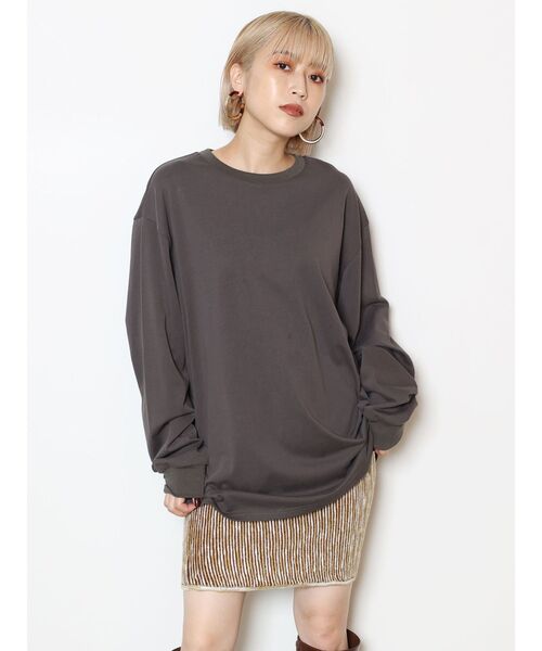 MURUA(ムルーア)の「グラデーションガーターニットミニスカート(スカート・レディース・ブラウン/ネイビー/マスタード・FREE)」の20枚目の写真