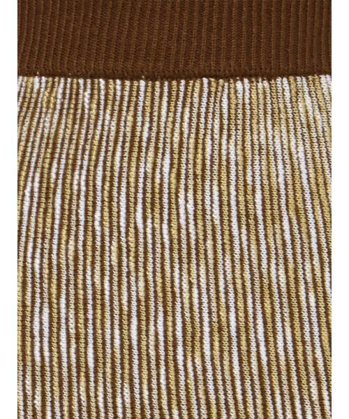 MURUA(ムルーア)の「グラデーションガーターニットミニスカート(スカート・レディース・ブラウン/ネイビー/マスタード・FREE)」の6枚目の写真