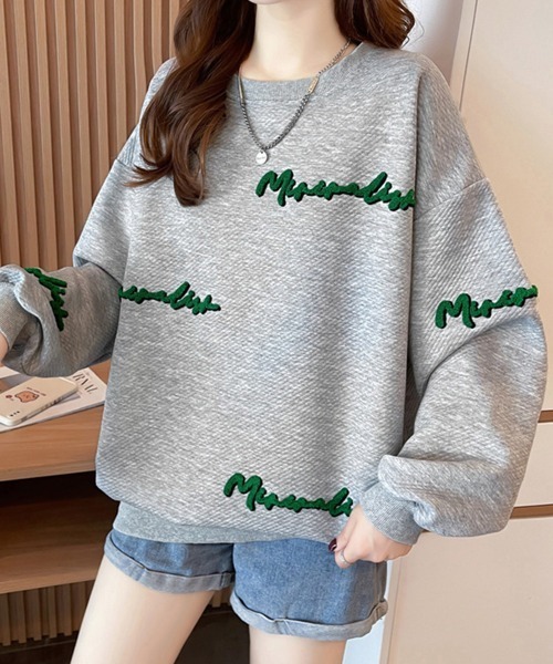 Miniministore(ミニミニストア)の「スウェット トレーナー ビッグシルエット(スウェット・レディース・ホワイト/ブラック/グレー・2XL)」の1枚目の写真