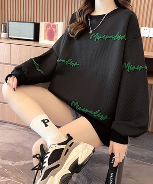 Miniministore(ミニミニストア)の「スウェット トレーナー ビッグシルエット(スウェット・レディース・ホワイト/ブラック/グレー・2XL)」の10枚目の写真